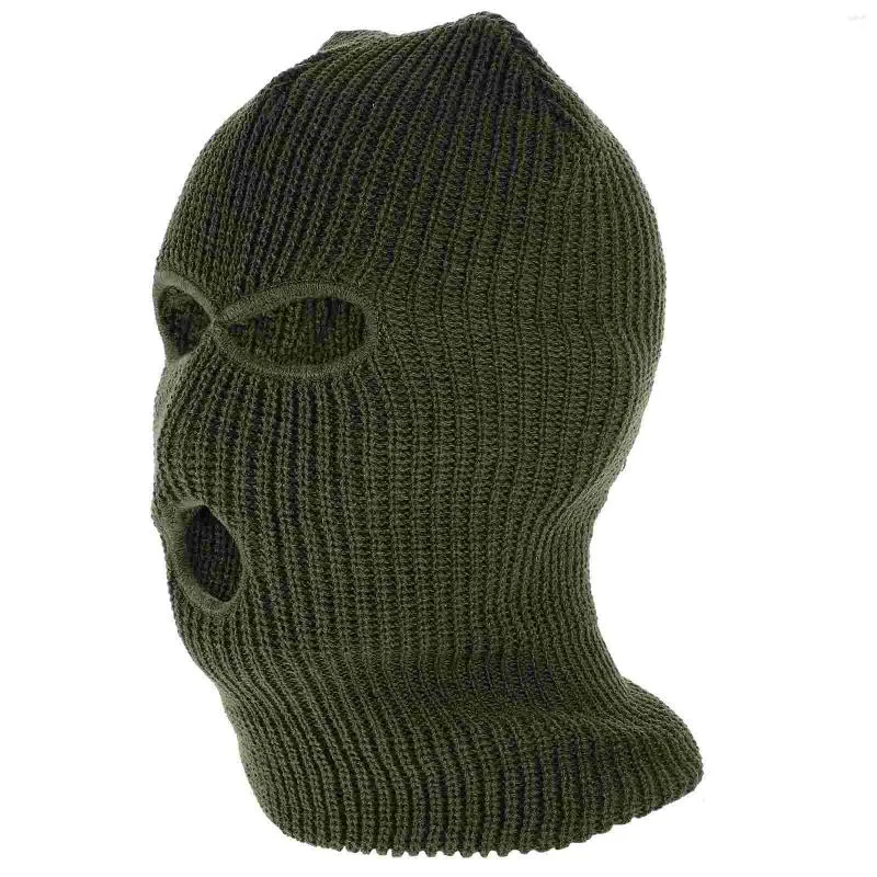 Bandanas stricken Vollgesichtsmaske Outdoor-Sport 3-Loch-Abdeckung Ski Beanie Stricken Strickmütze