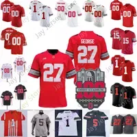 Ohio State Buckeyes Football Jersey NCAA College Bosa Elliott Johnson Chambers Wilson Fields Young George Ransom Olave Fleming Kittle Dobbin