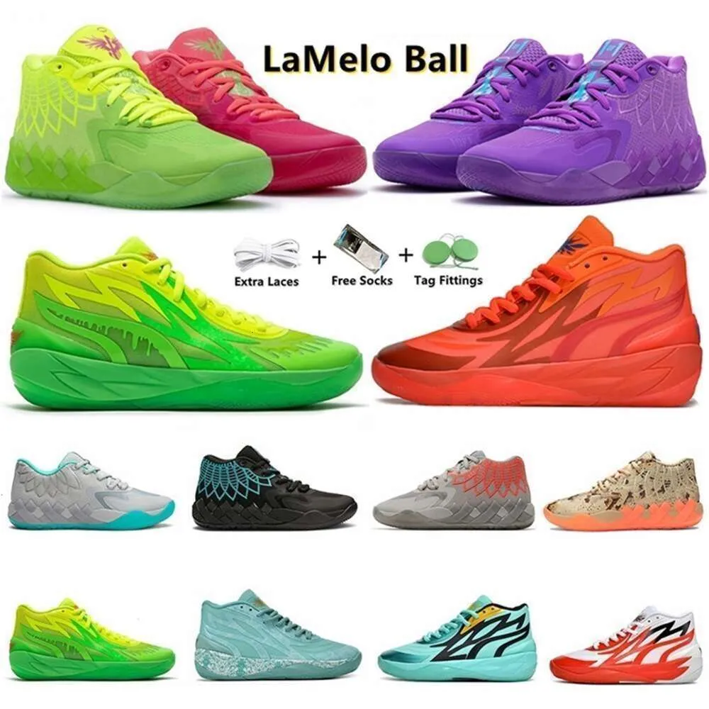 2024 Ball Lamelo 1 20 MB01 Erkek Basketbol Ayakkabı Sneaker Siyah Blast Buzz Lo Ufo Buradan Değil Queen City Rick ve Morty Rock Ridge Red Mens Trainer Sports