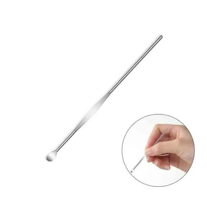 Wax Dabber Tools Clean Stainless Steel Smoking Accessories Metal Earpick For Container Dry Herb Bongs Hookahs