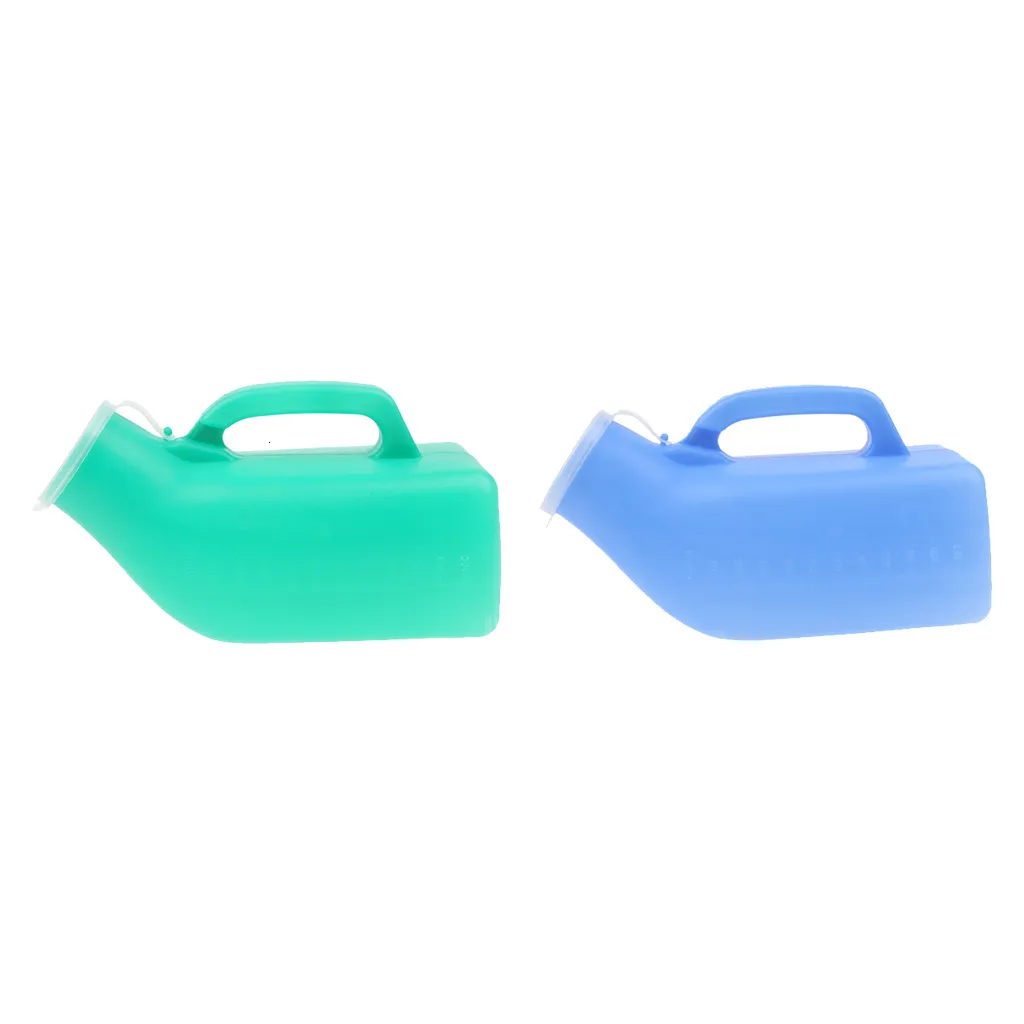 2Pcs Males Urine Containers Toilet Bucket Chamber Hospital Pee Potty with Lid/Mobility & Daily Living Aids/Bedpans & Urinals