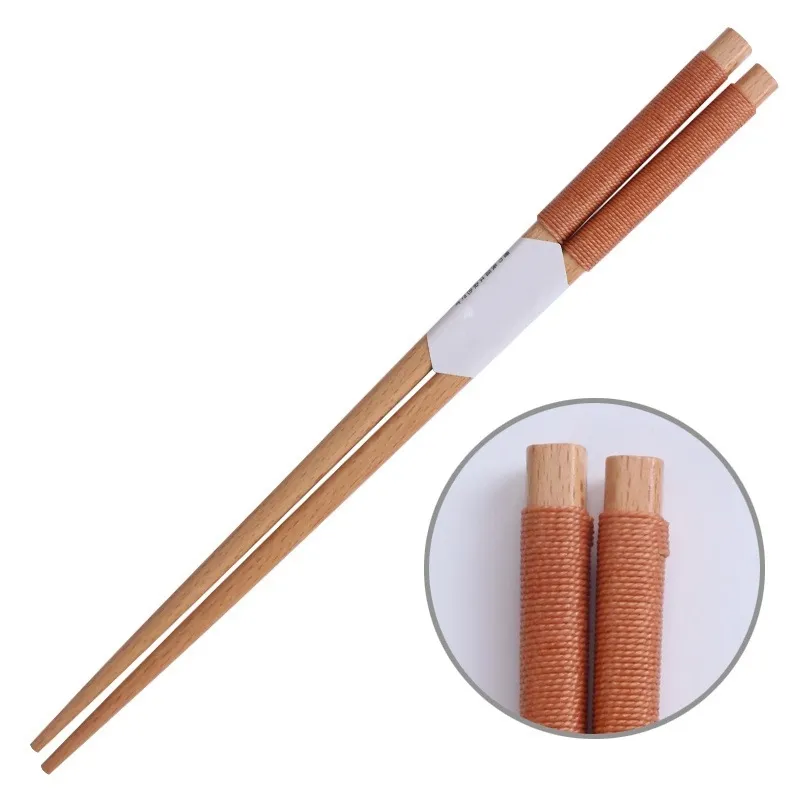 Bacchette per sushi in legno naturale fatto a mano all'ingrosso Sushi linea  di cravatte per cibo cinese