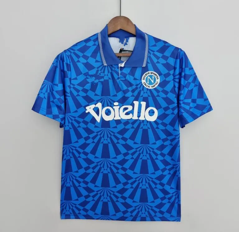 Napoli Retro Soccer Jersey 1986 1993 Maradona Vintage Naples