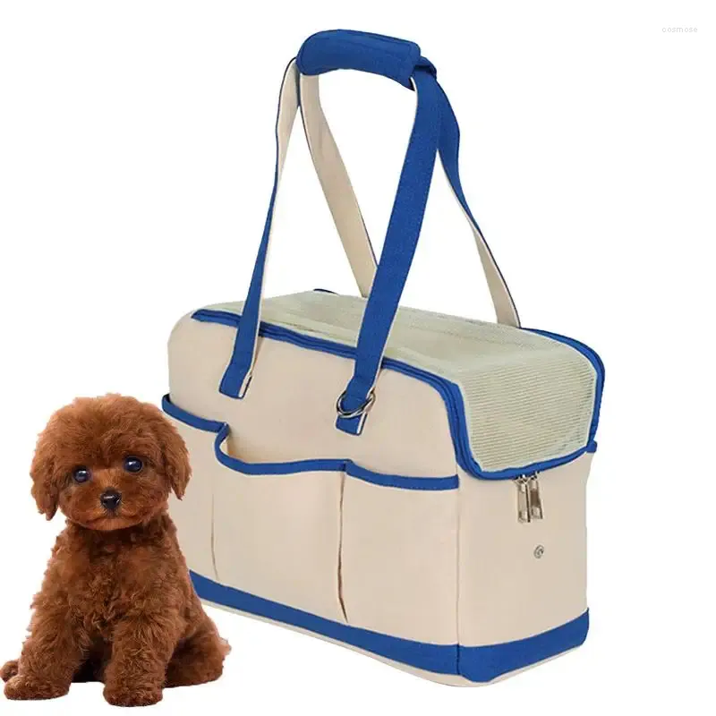 Cat Carriers Dog Tote Carrier Bag Portable Pet With Pockets Versatile Breathable & Removable Small For