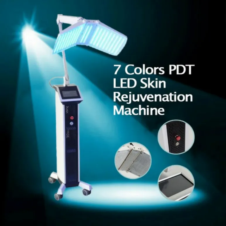 뷰티 살롱 사용 PDT LED 피부 관리 회춘 미백 기계 페이스 마스크 바이오 라이트 요법 Photon 7 Colors Professional Equipment 196