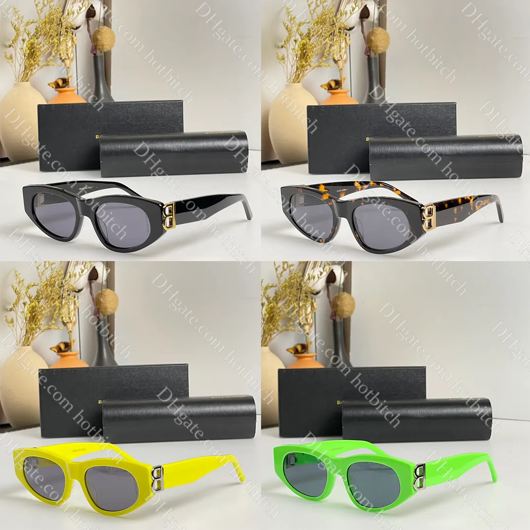 Designer Cat Eye Sunglasses For Women Shining Gold Letter Sunglasses Luxury Men Balck Sun Glasses Versatile Trend Street Style Glasses