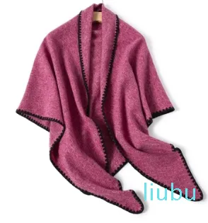 Winter kasjmier sjaal dameshoed sjaal warme dikke deken stalen tas