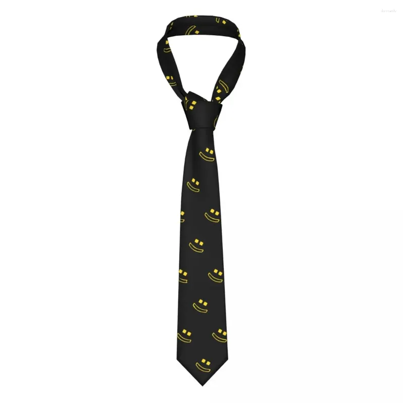 Kowądy tylko uśmiech uśmiechnięte to moje ulubione krawat po poliester 8 cm krawat na szyję dla mody wąskie garnitury akcesoria gravatas prezent
