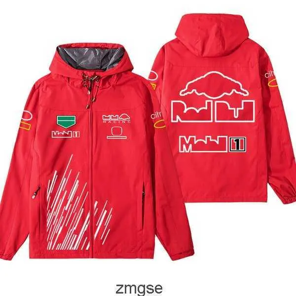 2022年秋/冬F1レーシングジャケットのぬいぐるみぬいぐるみ綿服ウィンドブレイカーフォーミュラチームジッパーフーダーメンズウォームスウェットシャツU3K0