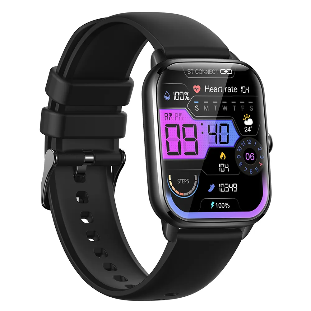 Smartwatch HD kolorowy ekran dotykowy 240*280 Rozdzielczość BT wywołanie IP67 Waterproof Odpowiedni sportowy sportowy zegarek na Android iOS