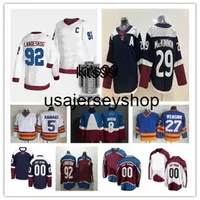 Champions Cale Makar Hockey Jersey Nazem Kadri Mikko Rantanen Gabriel Landeskog Nathan MacKinnon Sakic Burakovsky Toews Lehkonen