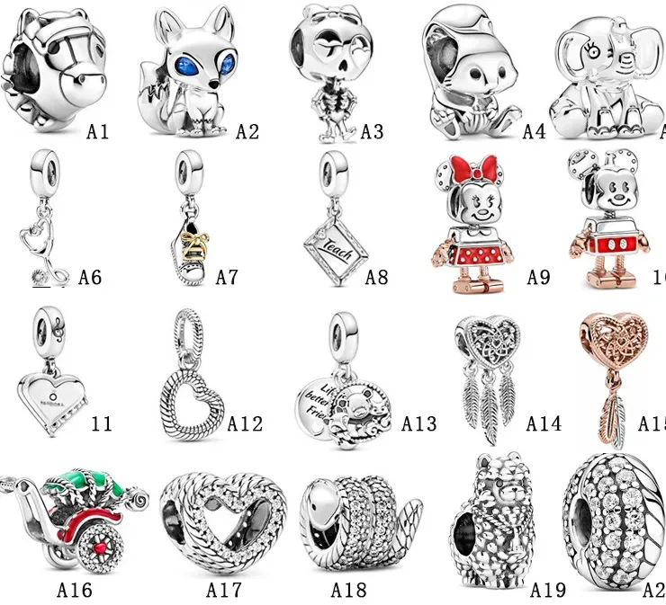 2021 925 Sterling Silve new dream catcher robot beads DIY Fit Original European Charm Bracelet Fashion Women Jewelry Accessories