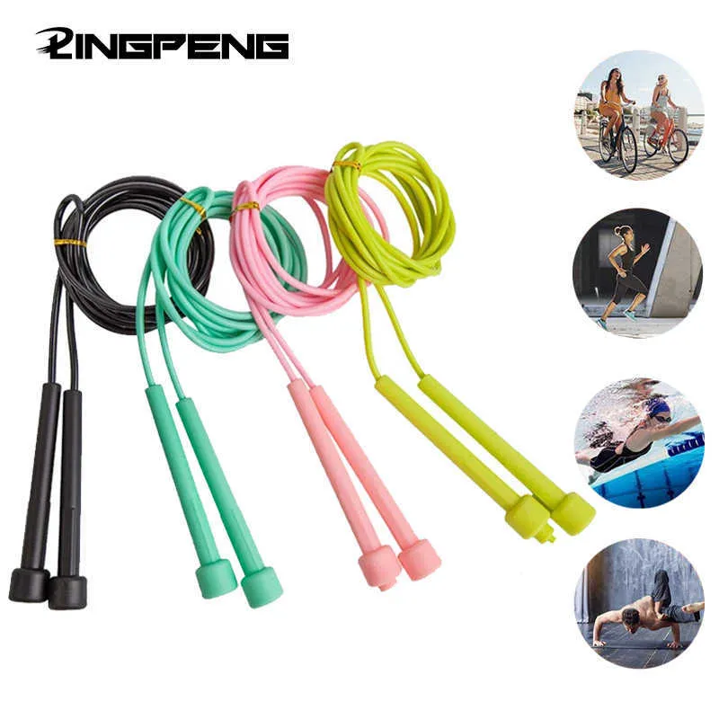 Springseile Einstellbare Geschwindigkeit Springseil Professionelle Männer Frauen Gym PVC Springseil Tragbare Fitnessgeräte Muscle Boxing Training P230425