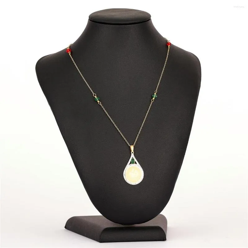 Hänge halsband luizada 2023 jul säljer tillbehör bröllop smycken för kvinnor kuk mynt rostfritt stål med halsband