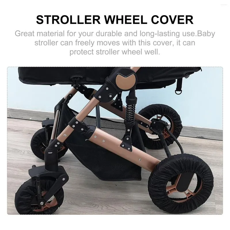 Lenkradbezüge Abdeckung Kinderwagen Reifenschutz Kinderwagen Zubehör  Rollstuhl Baby Stoff Kinder Schwarz Kinderwagen Zubehör Big Dust