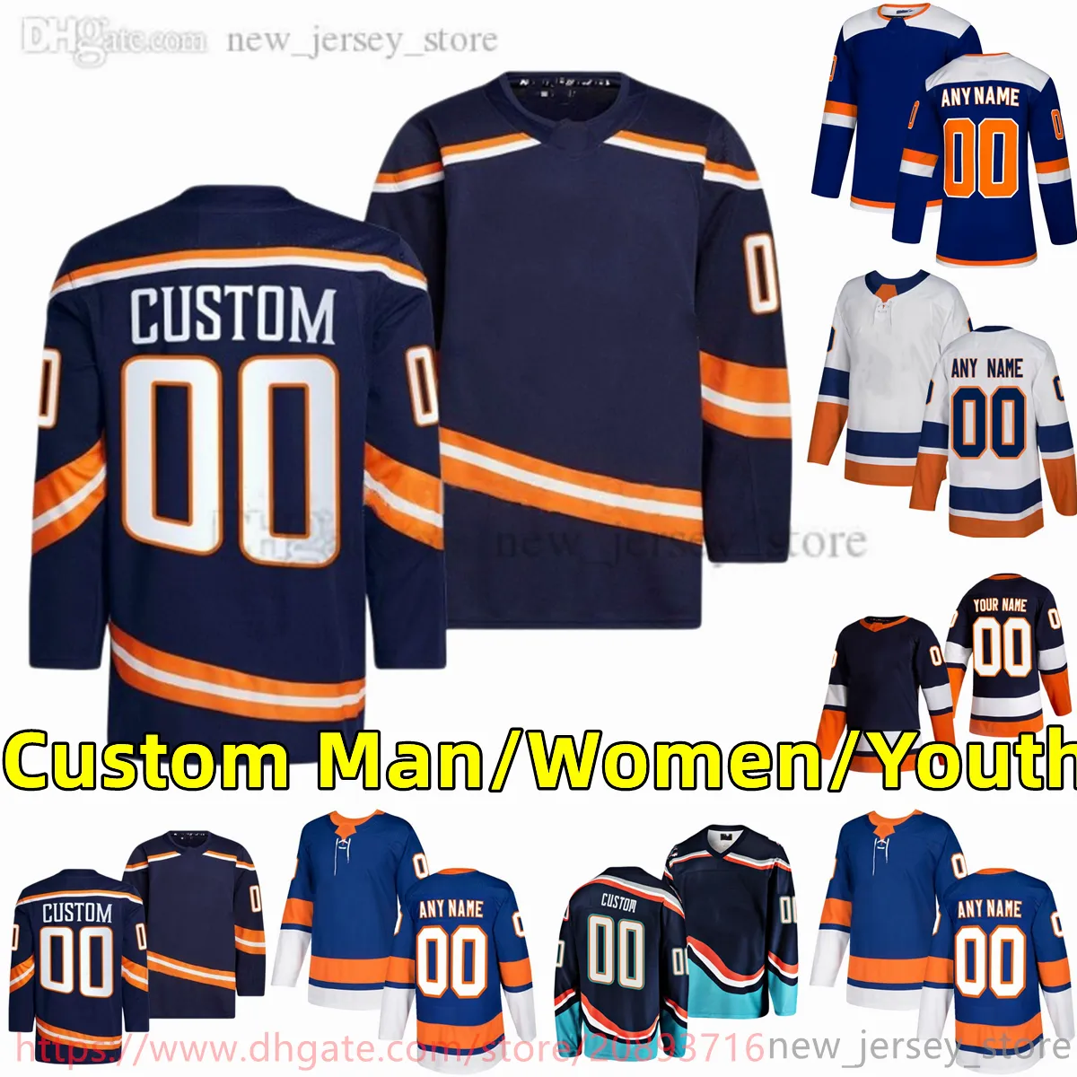 Custom S-6xl Movie College Hockey porte Jersey broderie 13 Mathewbarzal 27 Anderslee 14 Bohorvat 12 Joshbailey 29 Brocknelson 11 Zachparis 8 Noahdobson Jerseys