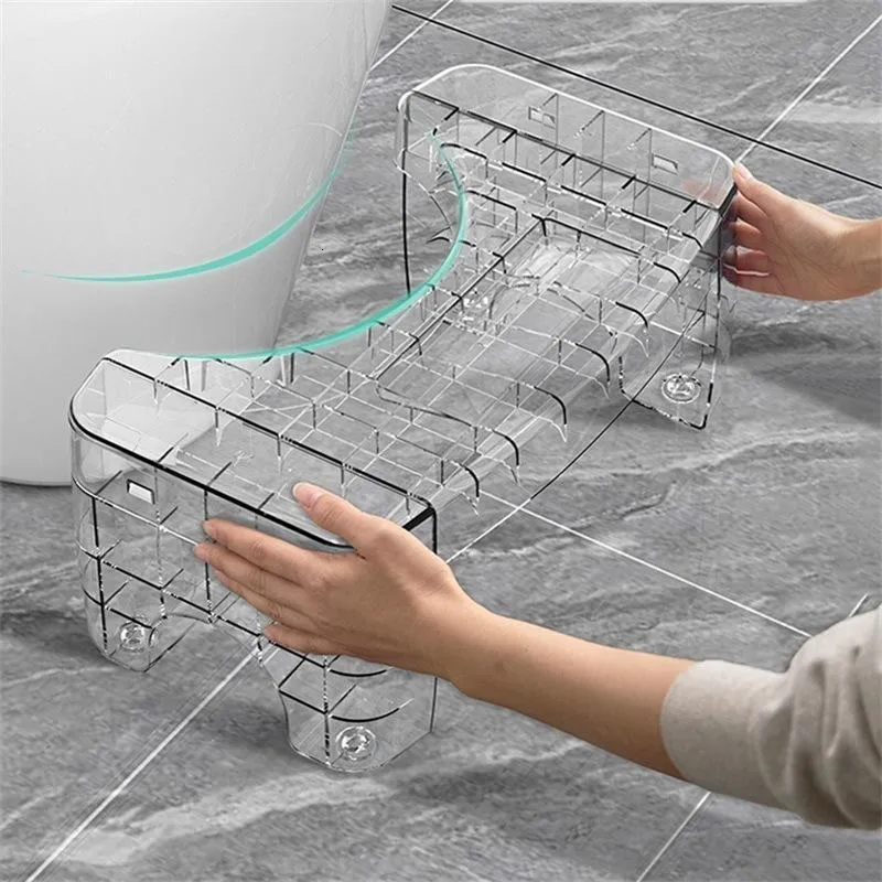 Autres articles de santé et de beauté Toilettes transparentes pliables Squatty Escabeau Enfant Chaise Repose-pieds Repose-pieds Salle de bains Pot Squat Aide Antidérapant Outil Rehaussé 230425