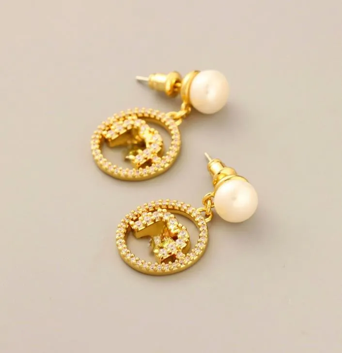 New Stylish Graceful Simple Freshwater Cultured Pearl Inlaid Gem 925 Silver Pin Eardrops Earrings