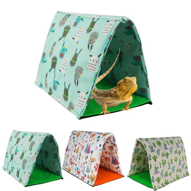 Decor Reptile Sleeping Bed Bearded Dragon Tent Hide Habitat Accessories Small Animal Hideout Shelter Warm Bed Easy to Clean