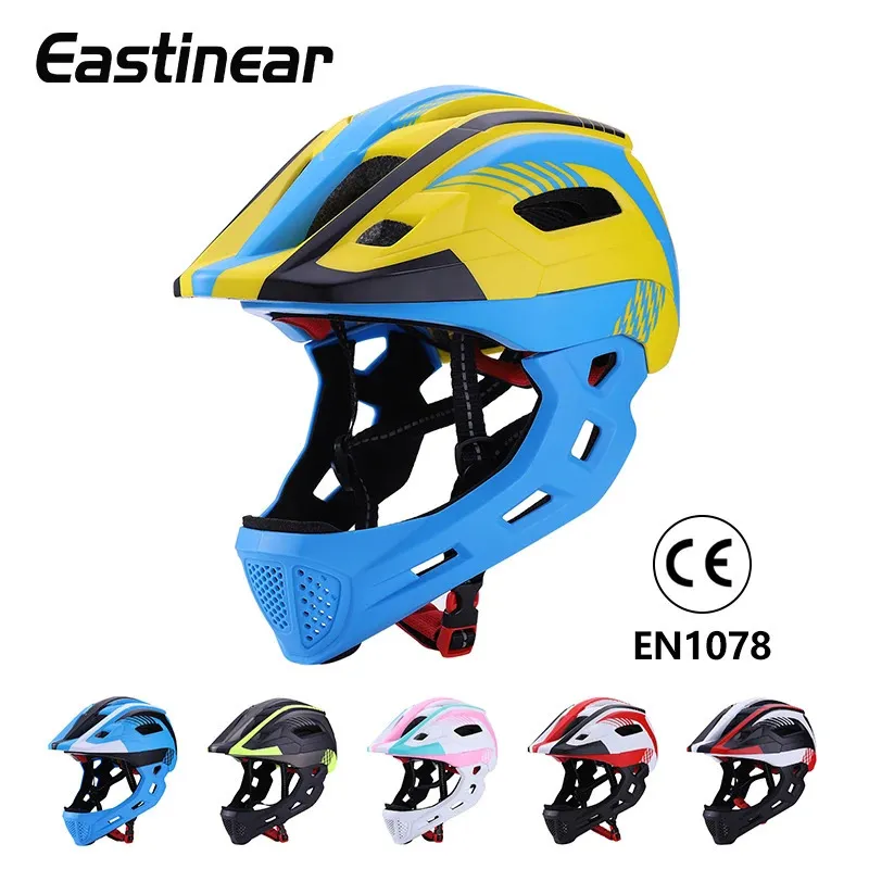 Casques d'escalade Eastinear casque de vélo pour enfants intégral détachable Sports de plein air planche à roulettes patinage à roulettes équitation avec feu arrière 231124