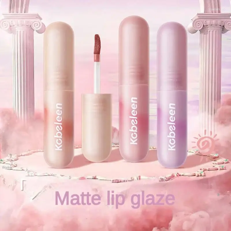 Lip Gloss Lipgloss Velvet Matte 6 Kolor Kosmetics MUD DŁUGA LATINGLIPS Makijaż Czerwony odcień jedwabisty gładki szminka miękka mgła