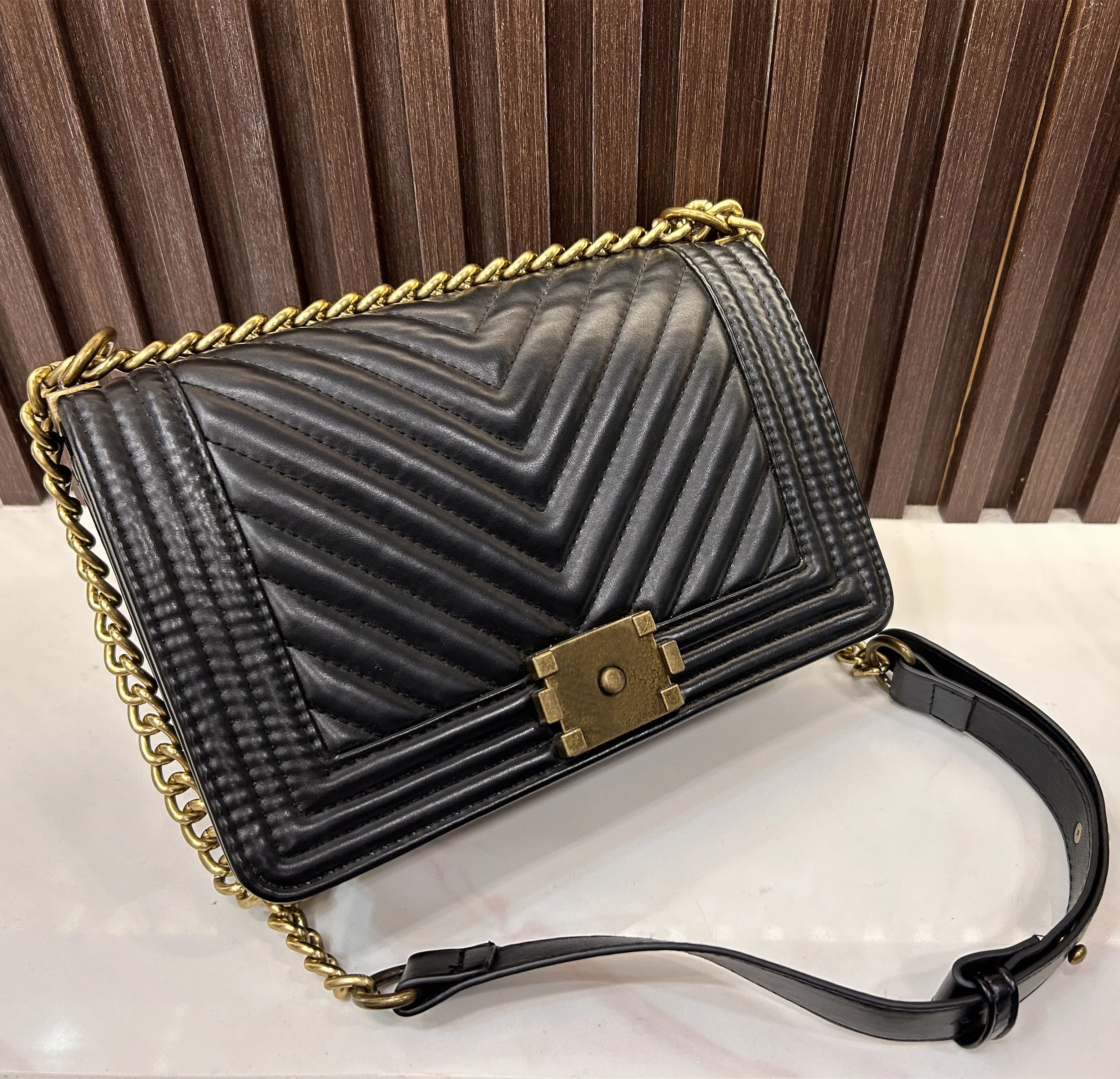 10A super Original quality boy womem chain shoulder bags caviar Lambskin leather Luxury designer bag fashion crossbody Flap handbag lady purse