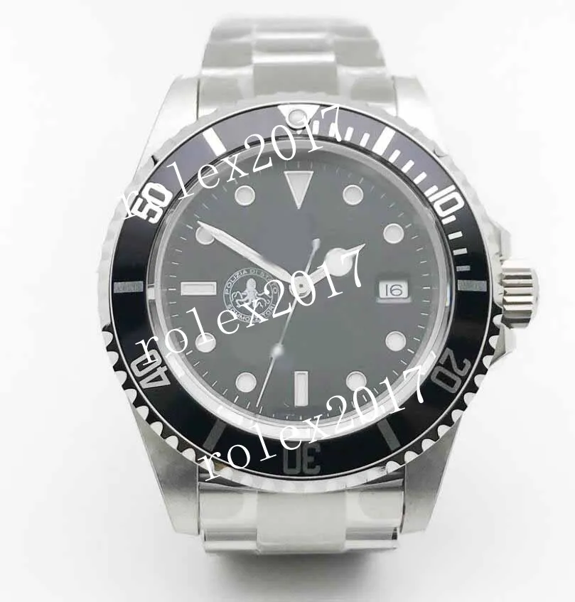 BPF Factory Super Men's Luxury 3135 16600 Dial preto com mostrador preto redondo com níquel com moldura Cristal de safira de aço 904L