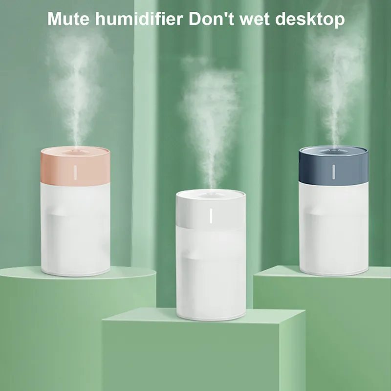 Humidificateur intelligent portable 260 ml pour huile de parfum de voiture à la maison USB Diffuseur d'arôme frais Diffuseur muet Humidificateur évaporatif