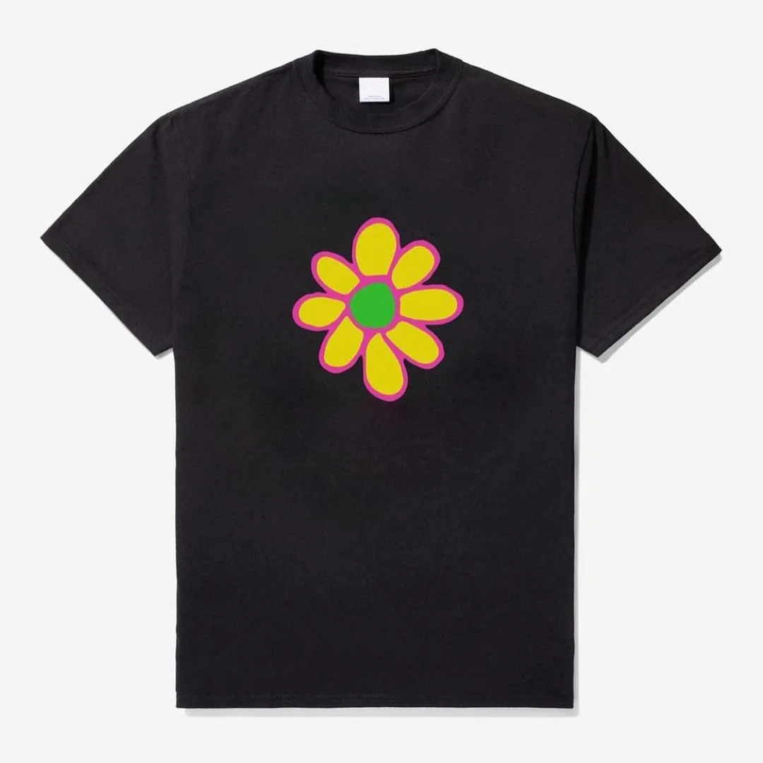 23SS nya kvinnliga mäns t-shirts röd heta chili paprika lanserar obegränsad kärlekstur tee blommor tryckt kort ärm sommar mode andas high street tee tjammtx161