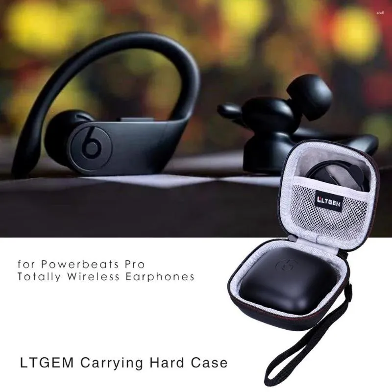 Duffel Bags LTGEM Black EVA Waterproof Shockproof Hard Case For Powerbeats Pro Totally Wireless Earphones