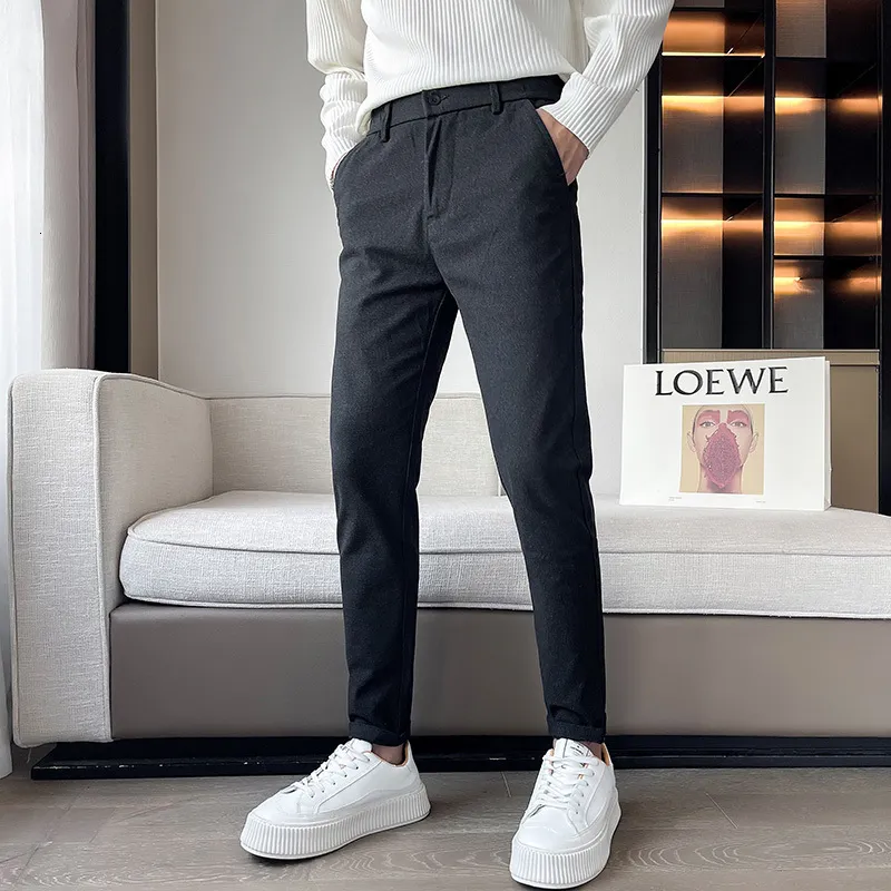 Herrenhose Frühling Freizeithose Herren Slim Fit Fußhose Korean Fashion Western Anzughose Vielseitige Hose Jogger Herren Vintage 230426