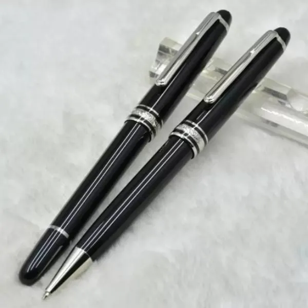 Pen Black Fountain Pens Ballpoint Beyaz Seri Numarası Kırtasiye Okul Ofisi Tedarik Reçine Rollerball IMQRN