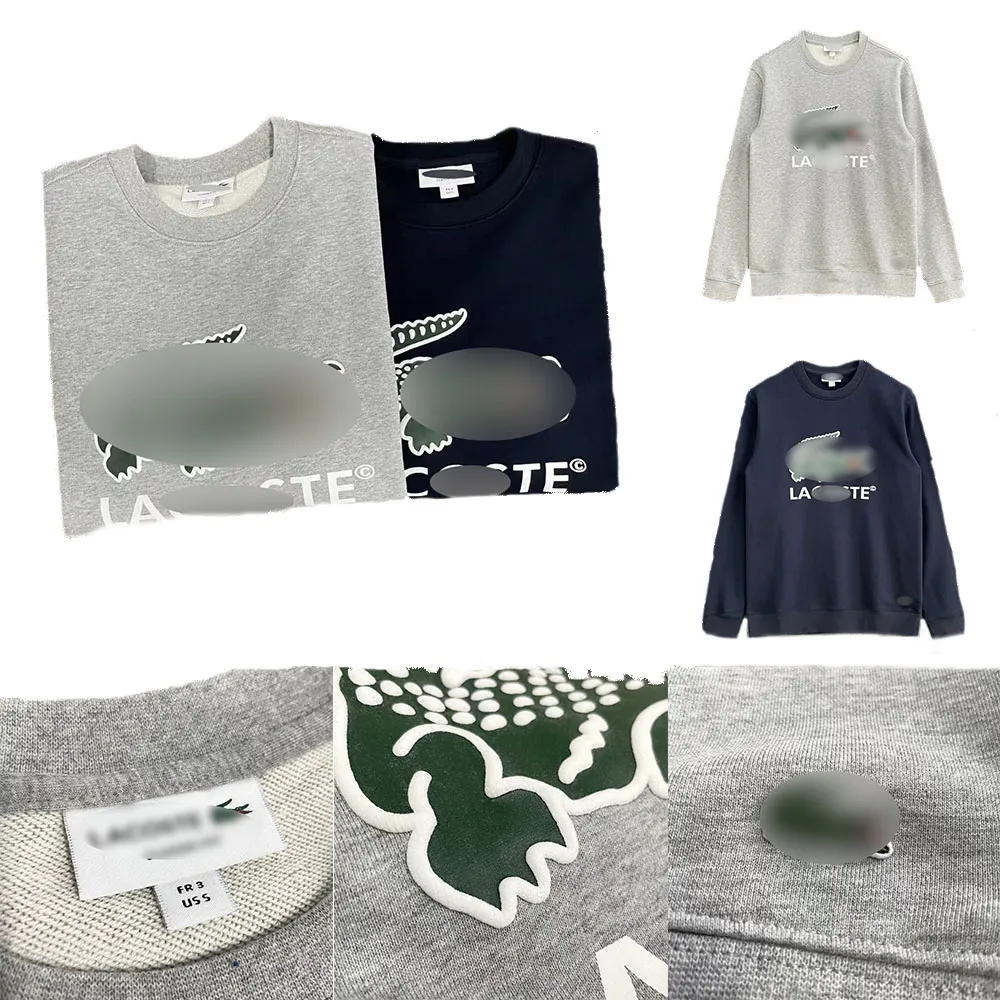 2023 Crocodile masculin broderie de haute qualité pour hommes à capuche à capuche de créateurs de créateurs mode chaude sweat-shirt sweat-shirt de luxe