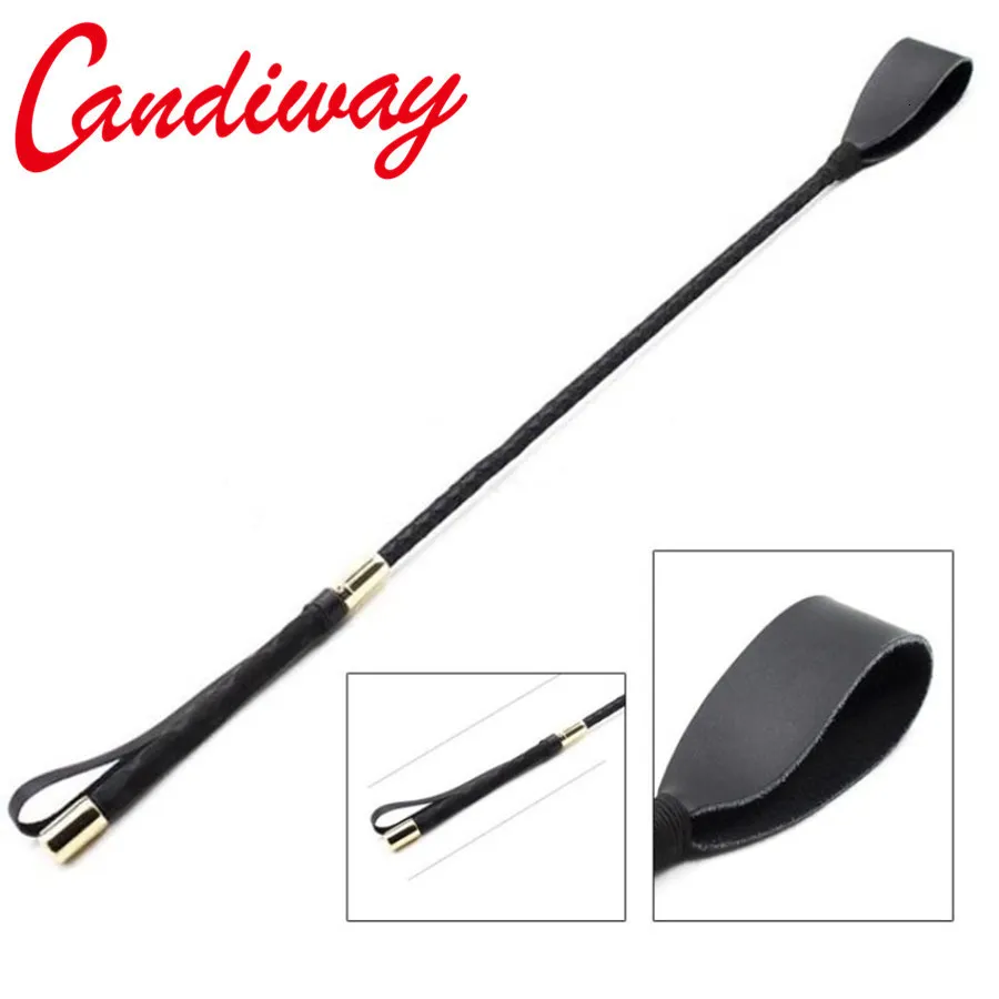 Toys para adultos BDSM CHEPAGEM EROCAÇÃO EROTIC SLAVE Fetish Leather Spranding 60 cm Roleplay Roleplay Flagger Toys para casais Presente de passeio a cavalo 230426