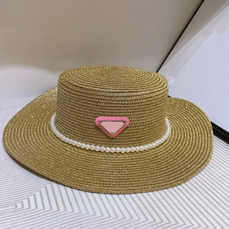 豪華なデザイナー女性のためのストローバケツ帽子メンズファッショントライアングルレターPニットフィッシャーハットサンケース野球帽Beanie 2304264BF