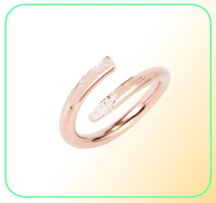 Anillos de diseño Anillo de amor Banda DiamondPave Anillo de bodas Plata Mujeres Hombres Joyería de lujo Titanio Acero Chapado en oro Nunca Fad1322419