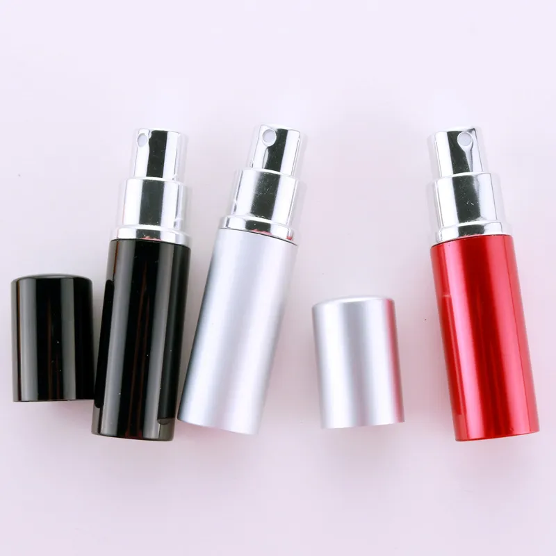 Favor de fiesta 10 ml Perfume Atomizador Botella Portátil Mini Aluminio Recargable Spray Botellas de Perfume Contenedores de Maquillaje para Viajero C35