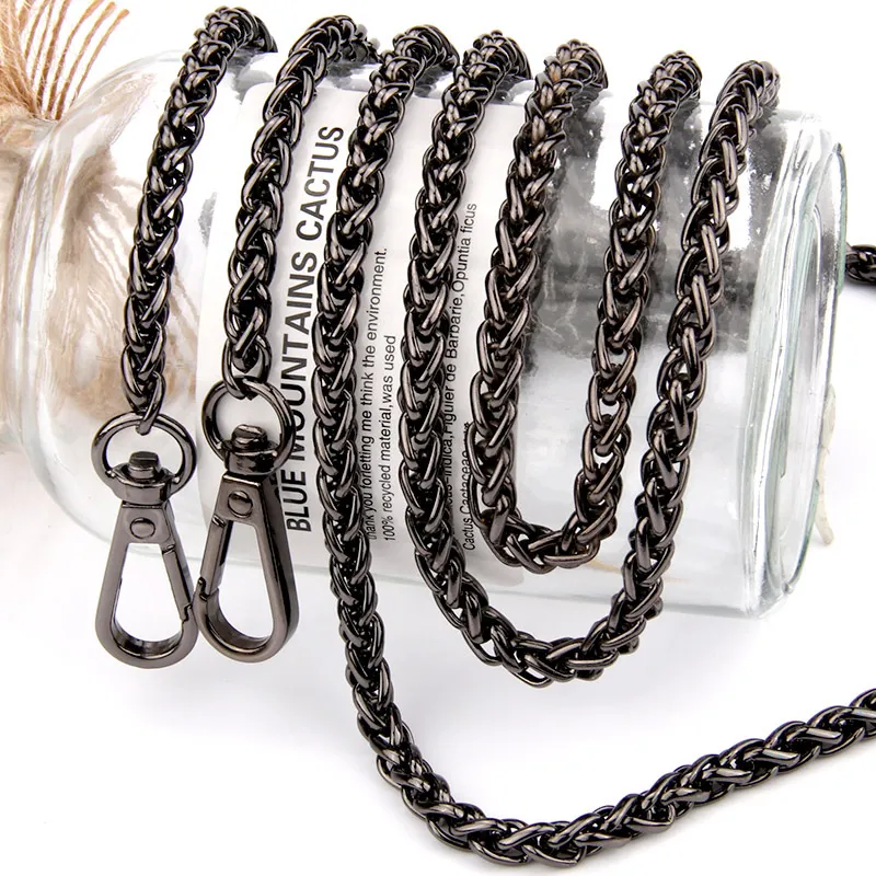 metal chain for purse chain shoulder strap Black Chain Bag Strap