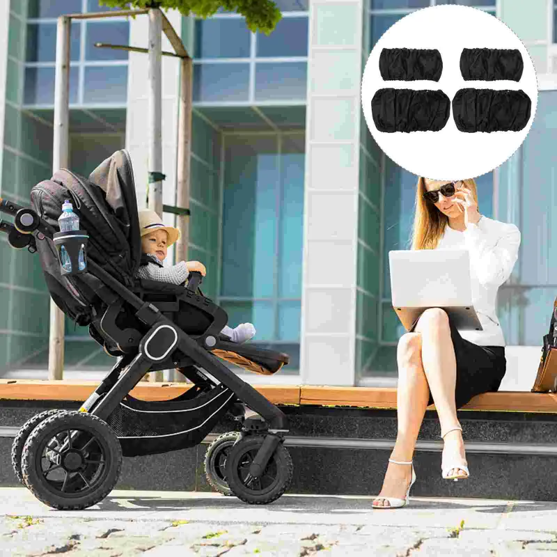 Lenkradbezüge Abdeckung Kinderwagen Reifenschutz Kinderwagen Zubehör  Rollstuhl Baby Stoff Kinder Schwarz Kinderwagen Zubehör Big Dust Von 10,23  €