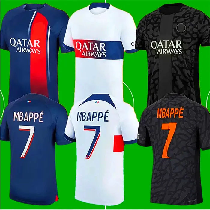 2023 2024 MBAPPE SOCCER Jerseys Hakimi Sergio Ramos Verratti Danilo Sanches 22 23 24 MAILLOTS Football Shirt Men Kit Hommes Enfants Football Jerseys