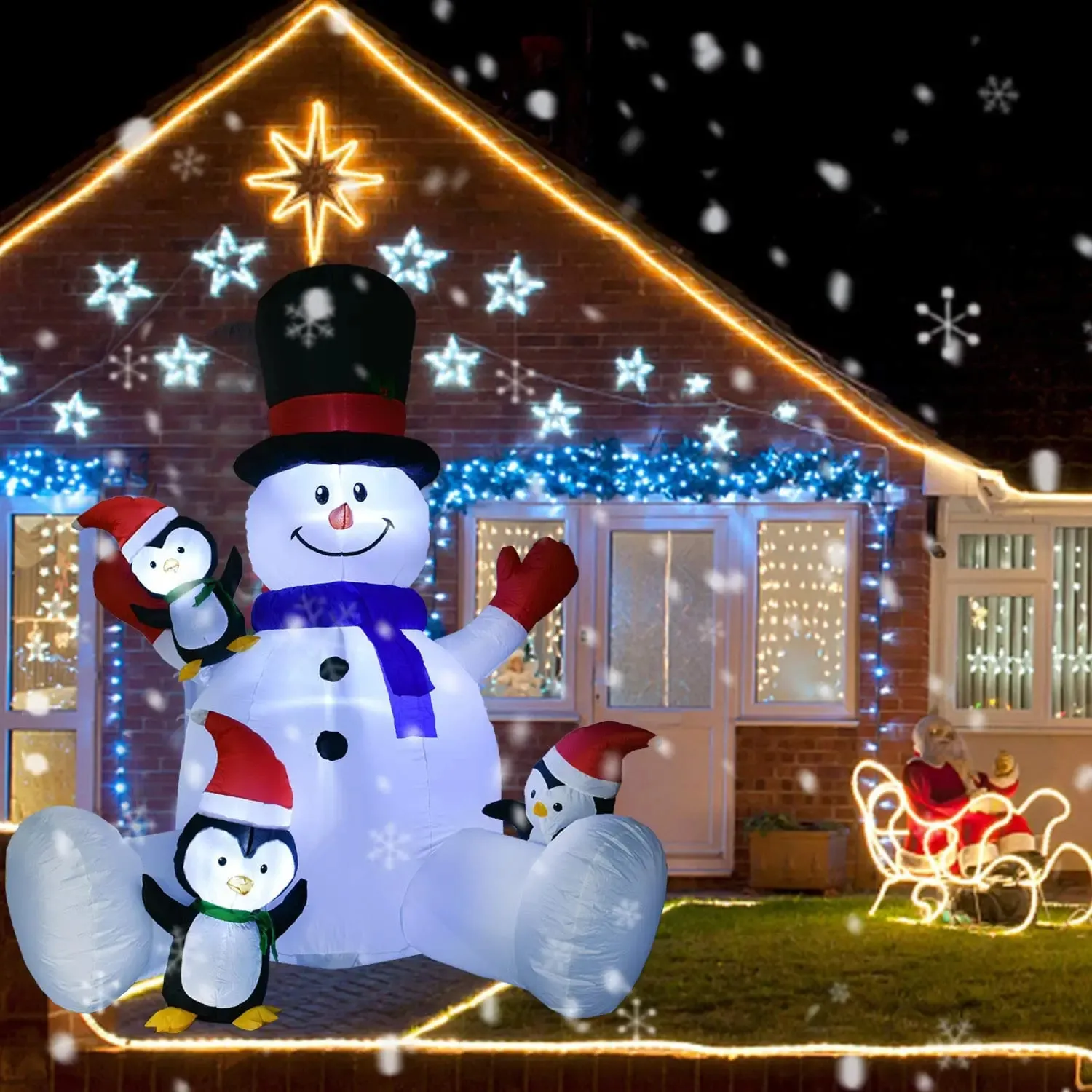 Giant 8ft Christmas Inflatable Snowman Decoration - Outdoor LED Lighted  Holiday Yard Decor, Blow Up Lawn Inflatable, Festive Home Decor from Dhgate  Christmas Decorations - price 266.19, image size:1500x1500