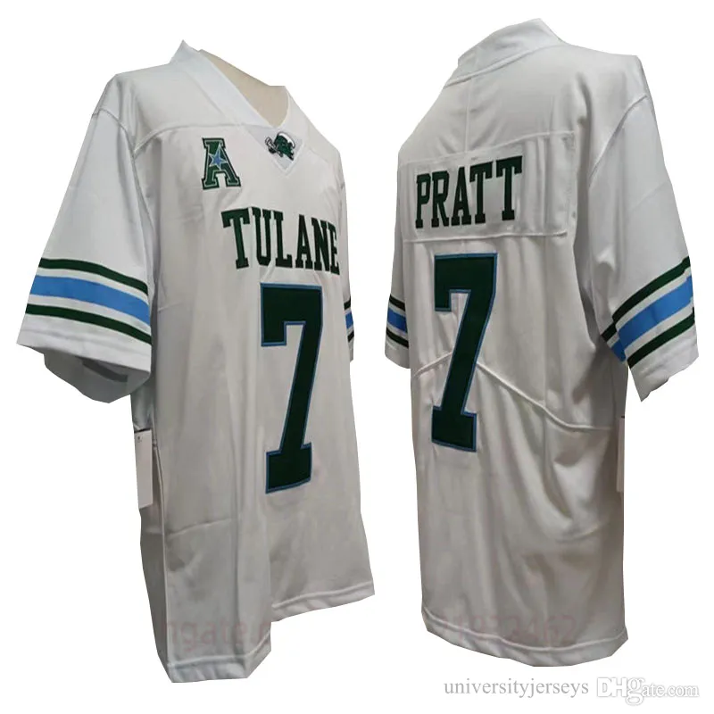 Tulane Green Wave Football Jersey NCAA College Polyester Sport