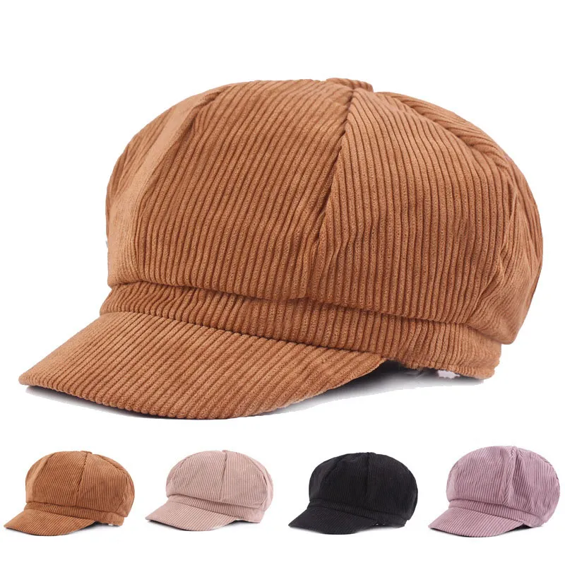 Retro Newsboy Caps Uomo Ottagonale Cappelli Primavera Autunno Donne britanniche Pittori Caps Moda Hip Hop Berretti Gorras Cappello da sole casual