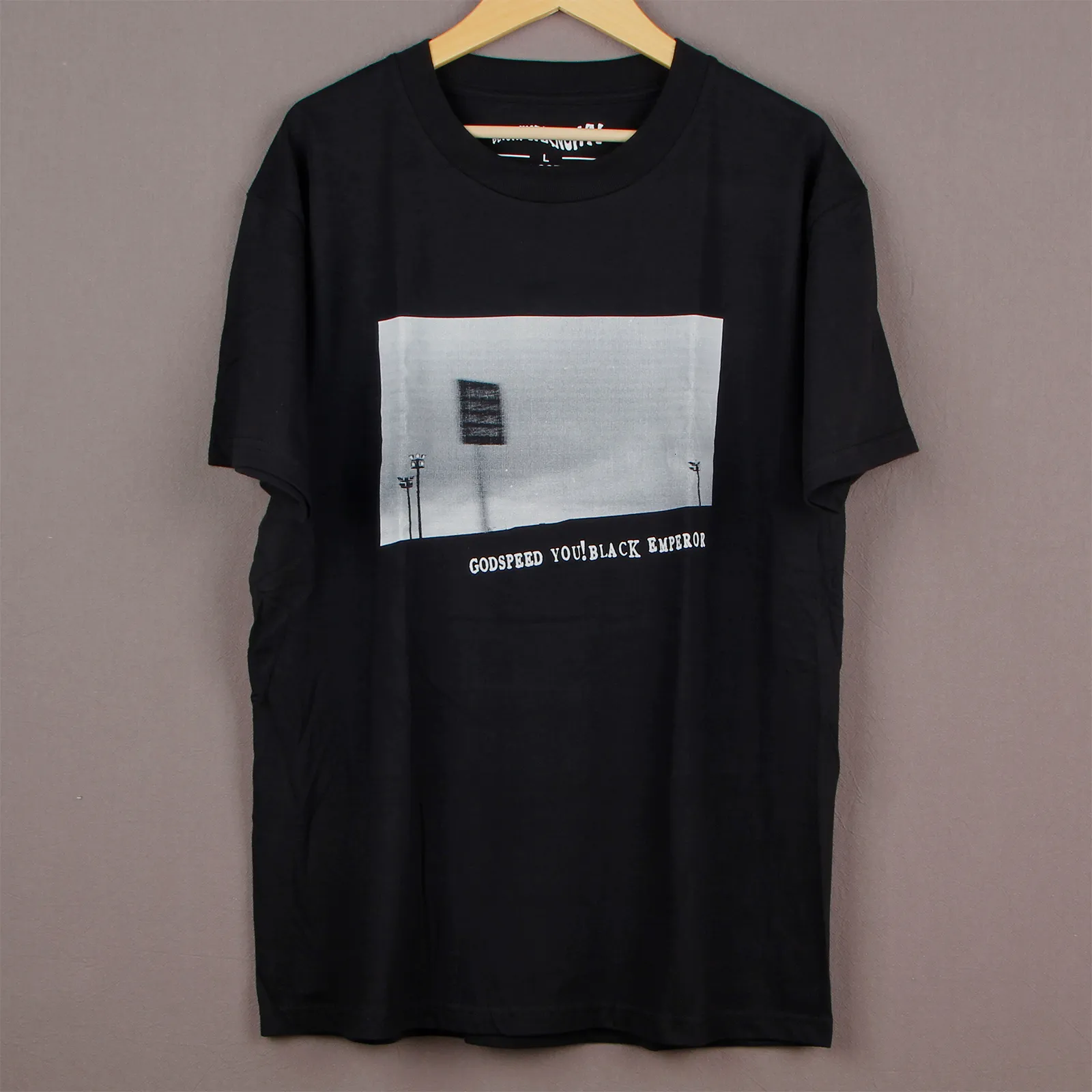 メンズTシャツゴッドスピードYou Black Emperer TシャツポストロックシグルROSメンコットンTシャツ230426