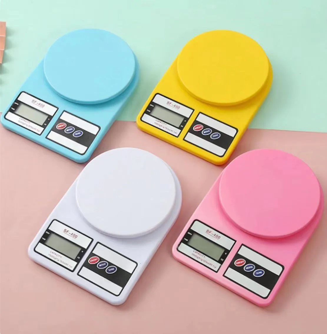 Básculas para el hogar 10000g / 0.1g Cocina Báscula de alta precisión Macaron Color Plástico Herramienta de pesaje electrónico Accesorios de cocina para el hogar Gadget 230426