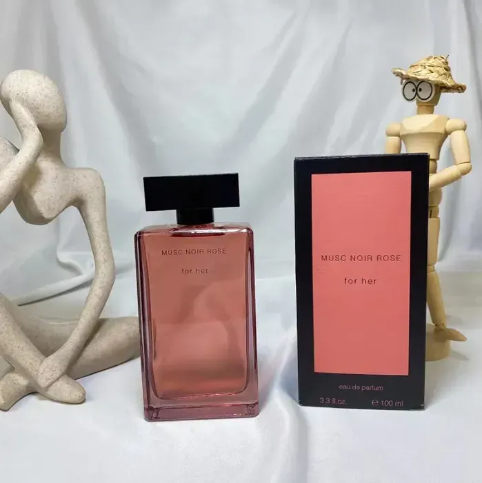 Hot brand Designer For Her Profumo 100ml Musc Noir Rose Profumi Donna Fragranza Eau De Parfum Buon odore EDP Floreale Spray di colonia a lunga durata