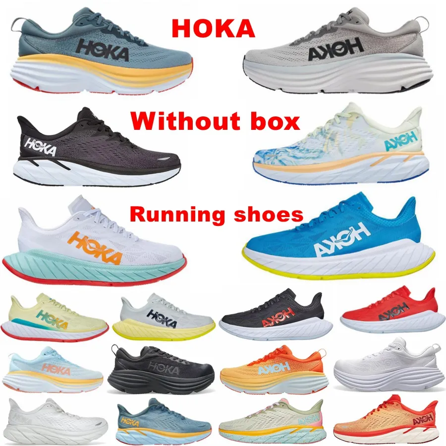 Bondi Hoka 8 Runningskor Lokala stövlar Online Butik Träning Sneakers Accepterade livsstilschockabsorption Highway Designer Womens Mens skor Storlek 36-45