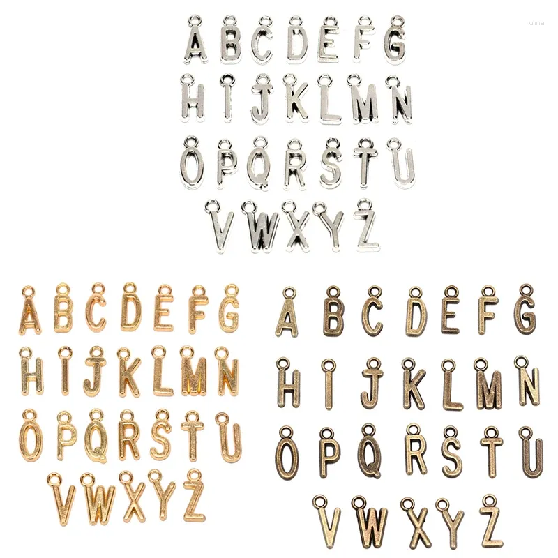 Ciondoli 26 pezzi/lotto alfabeto A-Z pendenti lettere risultati di gioielli fai da te da realizzare