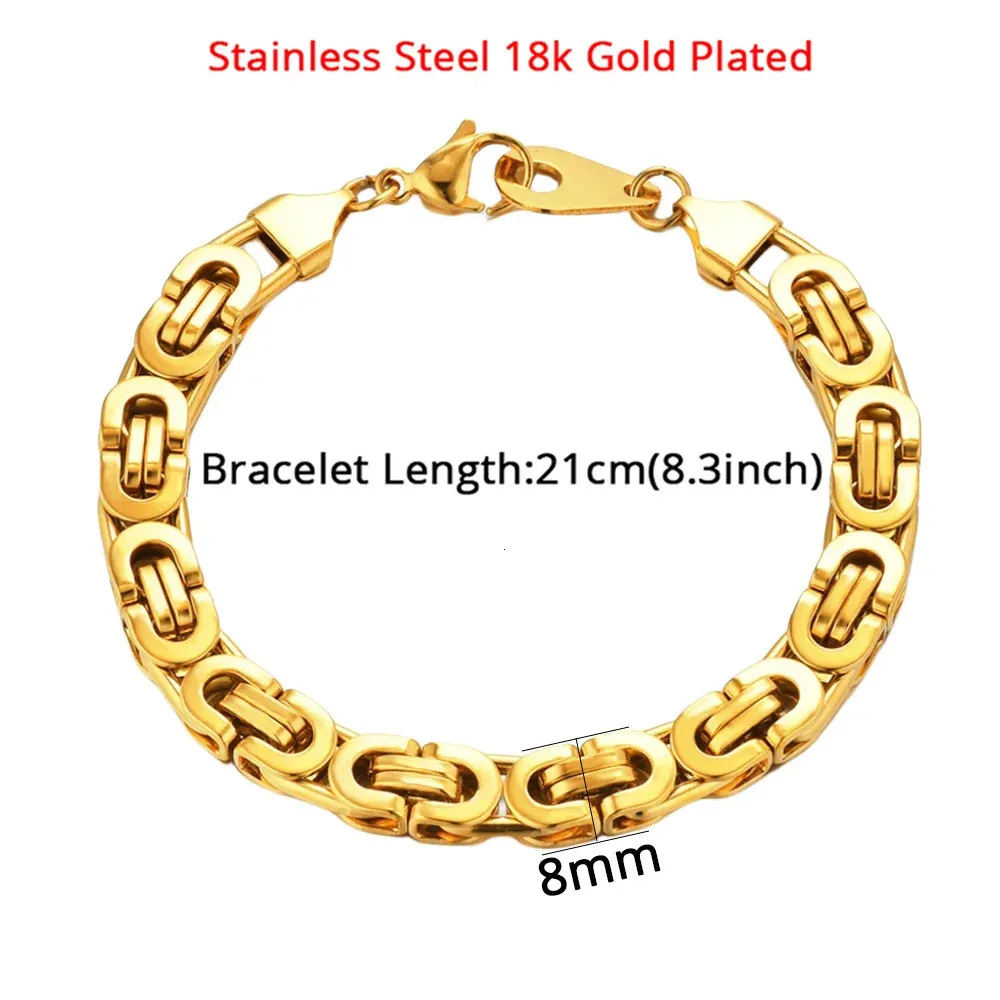 XENQITO 4 braccialetti da uomo, bracciali da uomo, in acciaio inox, impilabile, argento, per uomini, bambini, bracciale cubano, catena a maglie bracciali regali per papà marito