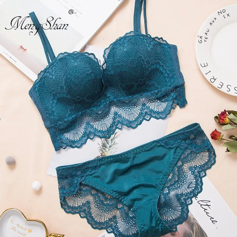 Bras Sets Kombinezon damskimi bielizny bez stalowego wspornika Bra Push Up Palm Cup Stanik Ustaw Braset 75A 75B 75C 230426